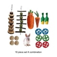 thumbnail image 5 of Greeniant Para espacios pequeños, juego de juguetes para masticar duraderos y elegantes para conejo, juguetes para masticar animales de Guinea, Type3 NO3, 5 of 5