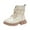 Beige, variant on Children's Boots, Single Boots, British , Side Zipper Short Boots