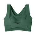 thumbnail image 6 of High Impact Sports Bras Women Back-Smoothing Bra Feature V-Neck No Underwire Bra Style W-799 Hook and Eye Closure Girls Sports Bra Green XXL, 6 of 6
