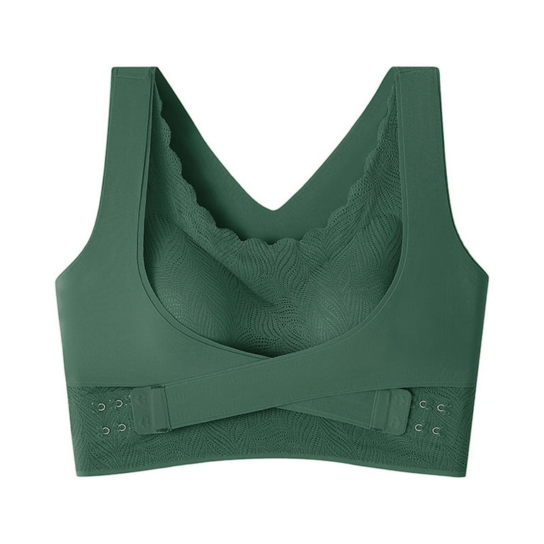 Sports Bras for Women Sports Bra for Women No Wire Comfort Sleep Bra Plus  Size Workout Activity (Army Green, One Size) at  Women's Clothing  store
