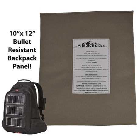 Blue Stone Safety Products Tactical N.I.J 0101.04 Level IIIA Bulletproof Backpack Panel Level 3A ballistic panel Soft body armor panel - 10