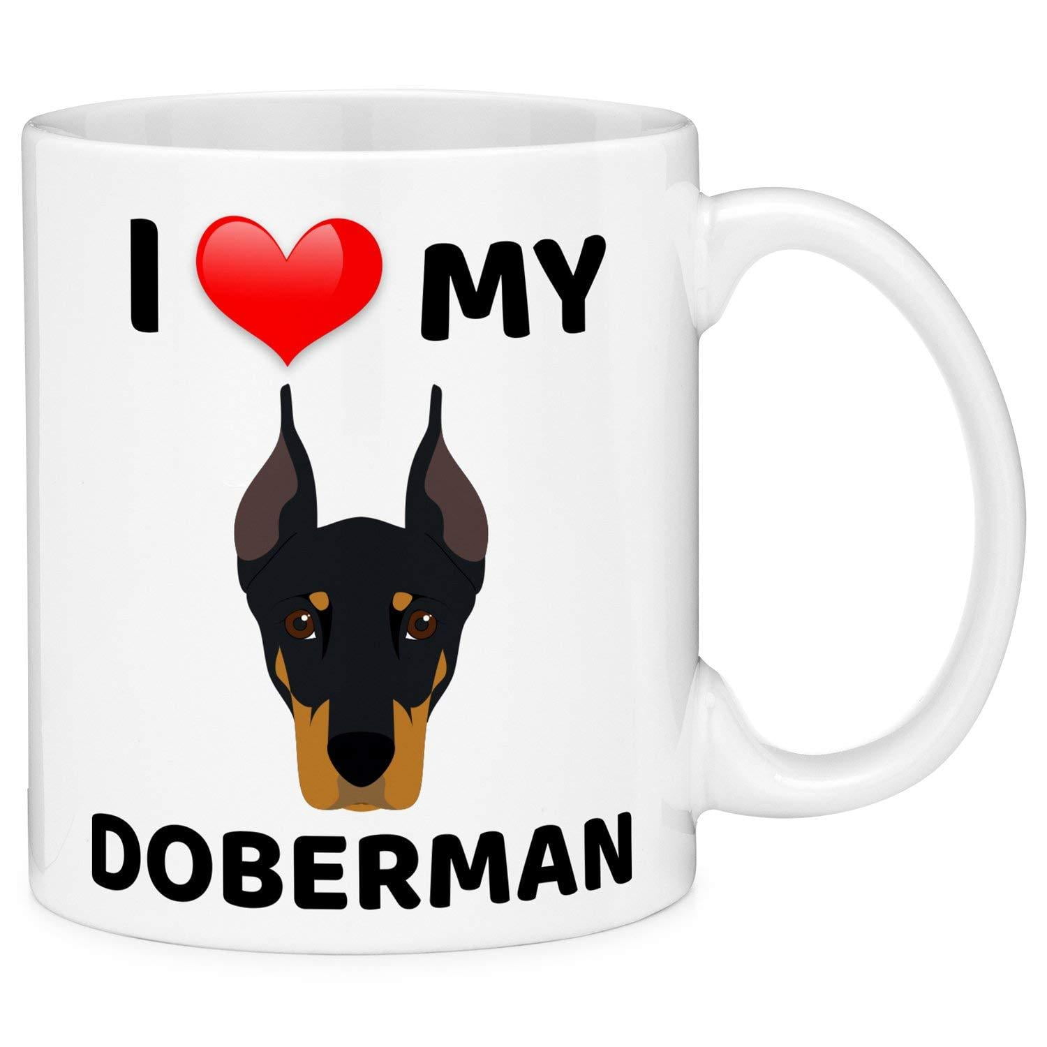 doberman coffee mug