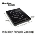 Hamilton Beach Single Induction Cooktop, 1800 watt, Heats 40 faster
