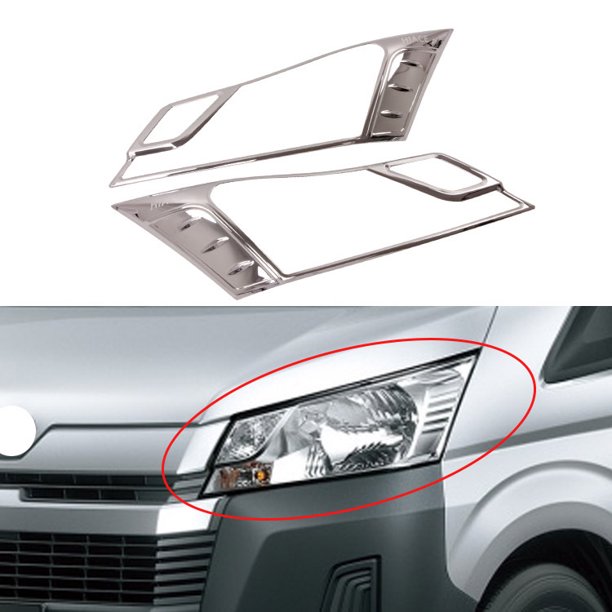 Adecuado para Toyota sea lion/HIACE manija de la puerta del cuenco faro trasero cubierta de la luz antiniebla delantera y trasera pegatinas decorativas del tanque de combustible