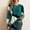 Green, variant on Aloohaidyvio Sweatshirts Womens Casual Round Neck Long Sleeve Printed Loose Shirt Blouse Tops