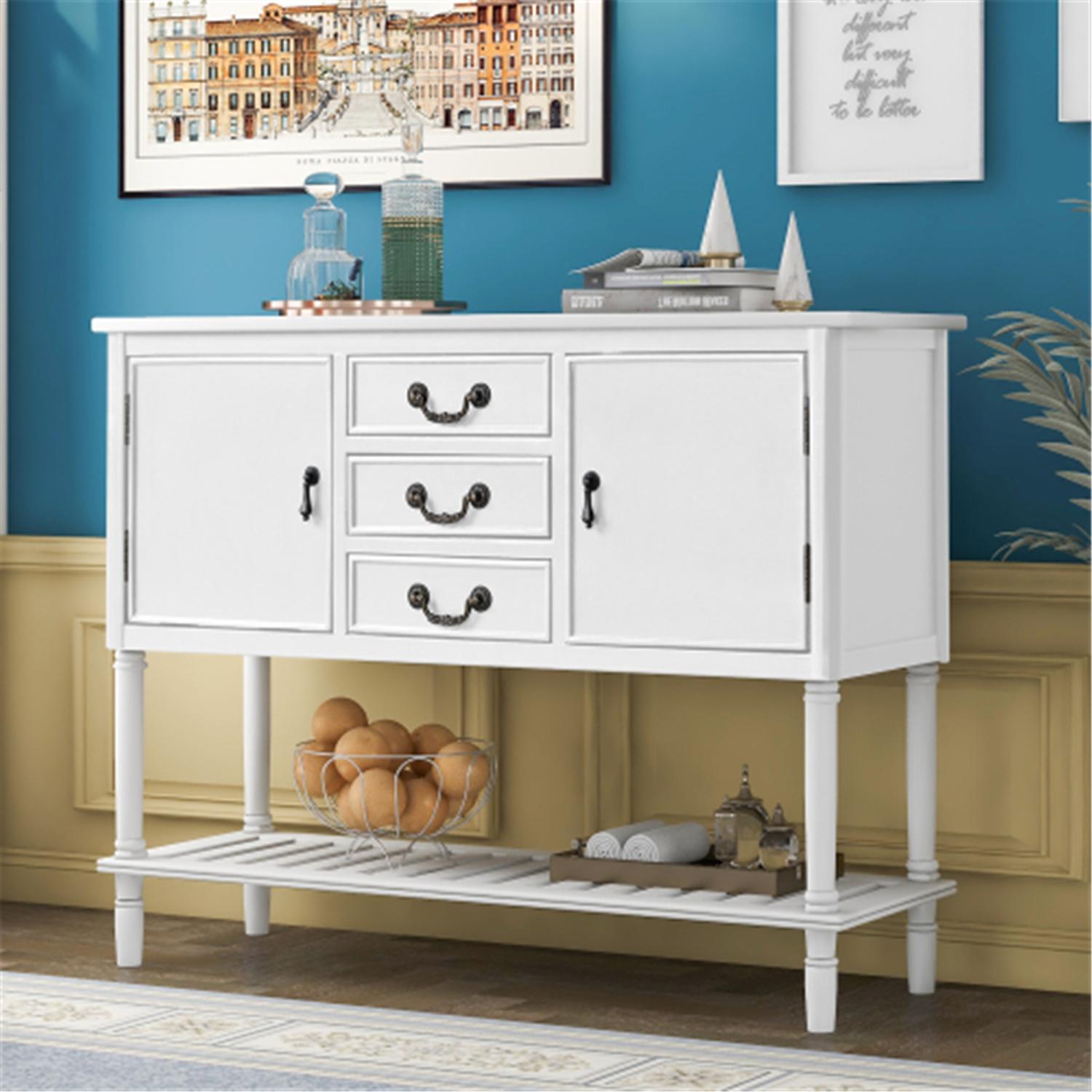 Console Table with Drawers, Sofa Table for Entryway, Entryway Table