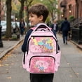thumbnail image 6 of Jeiento Axolotl Backpack for Girls 17 Inch Lightweight School Bag with 600D Tear Resistant & Padded Tablet Sleeve, Cartoon Bookbag for Elementary Ages 9-12, 6 of 8