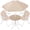 Tan, variant on Best Choice Products Kids Outdoor Table and Chair Set with Umbrella, 3-Piece Foldable Toddler Picnic Set Ages 2-5 - Tan