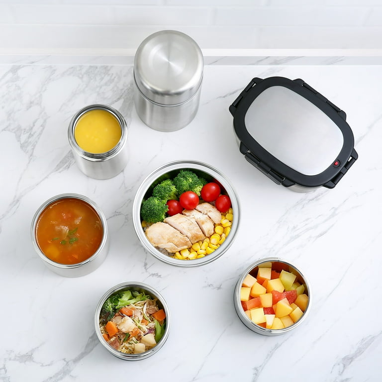 Mainstays Stainless Steel Food Jar 27 oz, Insulated, Leakproof