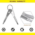 thumbnail image 4 of 8pcs Destornillador portátil multifunción Destornillador multifuncional Combinación Herramienta de llave portátil para exteriores Destornillador de acero inoxidable Pendan, 4 of 5