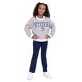 thumbnail image 2 of Stitch Girls Long Sleeve Graphic Varsity Crewneck Pullover, Sizes 4-12, 2 of 6