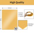 YINUOYOUJIA Gold Shimmer Cardstock 25 sheets 8.5" x 11" 250Gsm