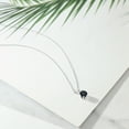 thumbnail image 4 of Gem Stone King 1.50 Ct Round Black Zirconia 925 Sterling Silver 6-Prongs Pendant With Chain, 4 of 4