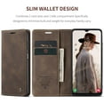 thumbnail image 3 of CaseMe Leather for Samsung Galaxy A13 4G Case, Flip Wallet Leather Case with Card Holder Magnetic Closure Shockproof Kickstand Protective Phone Cases Cover for Samsung Galaxy A13 4G 6.6-inch,Coffee, 3 of 12