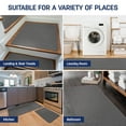 thumbnail image 3 of Beverly Rug Indoor Kitchen Runner Mat Washable Non Slip Bathroom Rug Gray 20" x 59", 3 of 7