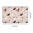 thumbnail image 5 of Area Rugs For Living Room Decor - Bohemian Cute Chicken Egg Anti Slip Throw Washable Rugs 3x5 For Bedroom, Soft Indoor Carpet For Bedroom Living Room 60x39In, 5 of 5
