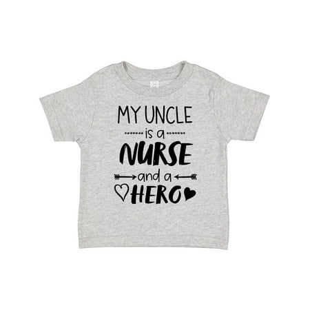 

Inktastic My Uncle is a Nurse and a Hero Gift Toddler Boy or Toddler Girl T-Shirt