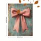 thumbnail image 3 of Qisvanset 12x16 Inch Pink Bow Coquette Canvas Wall Art, Cute Girly Print Nursery Apartment Housewarming Decor, 3 of 8