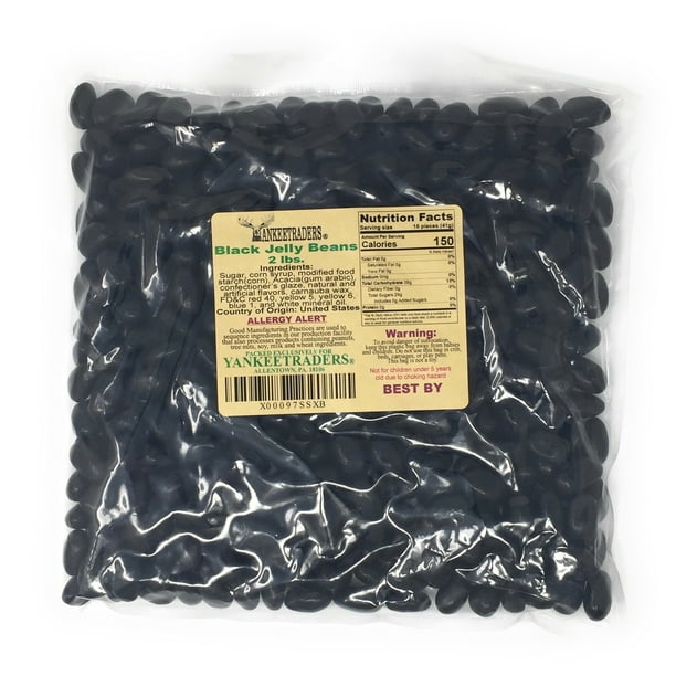 YANKEETRADERS Black Jelly Beans Licorice Flavor 2 lbs. Walmart
