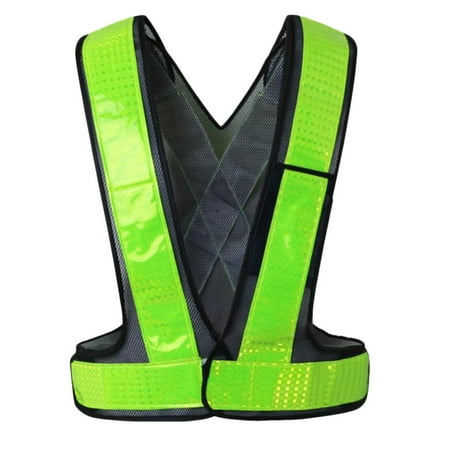 

High Visibility Sleeveless Shirt Work Waistcoat Vests 57cm Long