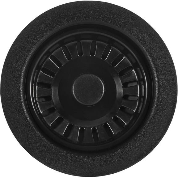 Ruvati Kitchen Sink Basket Strainer Drain Assembly - Matte Black - RVA1038BL