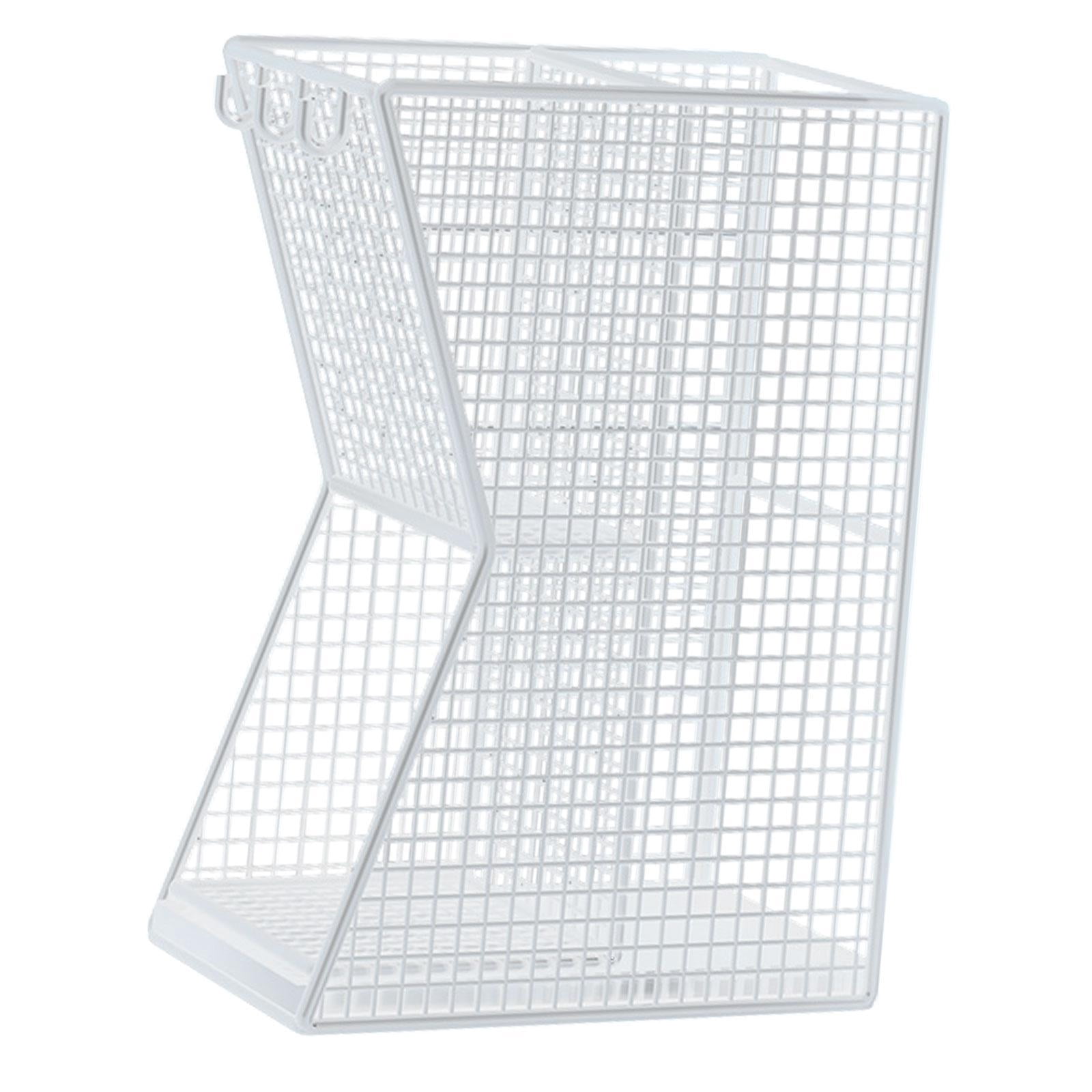 Fancyes Umbrella Rack Storage Bucket Metal Sturdy ,with Removable Drip Tray Umbrella Holder Bin Umbrella Holder for Office Hotel Home white