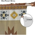 thumbnail image 3 of Boho Skull Curtains for Bedroom, Southwestern Ethnic Aztec Window Treatments for Living Room,Tribal Bohemian Bull Skull Pattern Drapes 2 Panel Set,42x63 Inch, 3 of 6