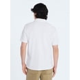 thumbnail image 3 of Free Assembly Men's Honeycomb Johnny Collar Cotton Polo Shirt with Short Sleeves, Sizes S-XXXL, 3 of 6