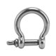 thumbnail image 3 of 4Pcs 304 Stainless Steel Shackle Screw Pin D Ring Bow Shape Anchor Load Clamp ReplacementM12, 3 of 5