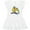 AA-White, variant on Blue and Gold Macaw Parrot Girls Toddler Dress