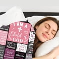 thumbnail image 5 of Christian Gifts for Women, Inspirational Religious Graduation Gifts, Baptism Confirmation Gifts for Girls, Prayer Blanket for Women, Birthday Gifts for Christians, Bible Verse Blanket 60"x50", 5 of 5