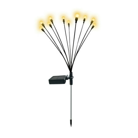 

TBOLINE LED Solar Lawn Lamp Swinging Decorative Lights for Courtyard (Warm Light+10LED)