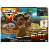 Monster Jam, Soldier Fortune Monster Dirt Deluxe Set, Featuring 16oz of Monster Dirt and Official 1:64 Scale Die-Cast Monster Jam Truck