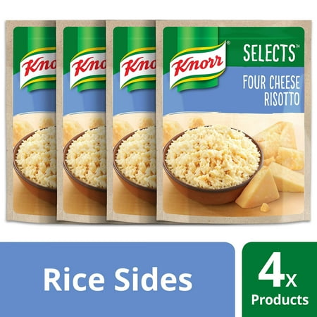 Curry Rice Dishes - Knorr Selects Rice Side Dish, Four Cheese Risotto 6.2 oz, 4 Pack Pack of 4
