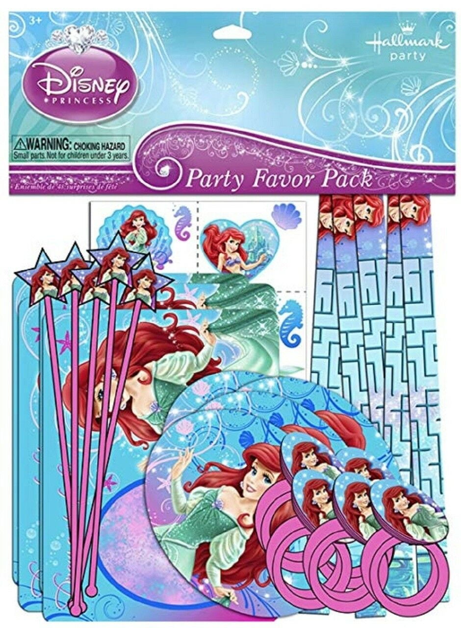 Party Favors Ariel Value Pack 48pc Set Little Mermaid