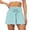 Mint Green, variant on WAYUTE Womens Shorts High Waisted Yoga Running Gym Athletic Solid Color Workout Shorts with Pockets Versatile for Summer Daily Wear