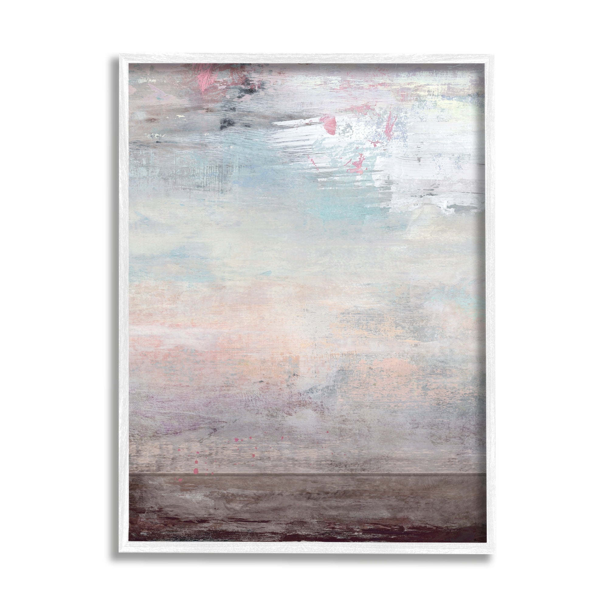 Stupell Industries Atmospheric Purple Sky and Earth Grunge Abstract Paint ,16 x 20, Design by Suzanne Nicoll