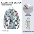 thumbnail image 5 of German Shorthaired Pointer Dog and Flower Backpack for School,Cute School Bag,Schoolbag with Adjustable Shoulder Straps & Padded Back,15"x11.42"x5.5", 5 of 6