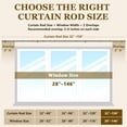 thumbnail image 6 of Heavy Duty Adjustable Curtain Rods for Windows, 1-Inch Diameter Curtain Rod, 32-150 Inches (Nickel), 6 of 7