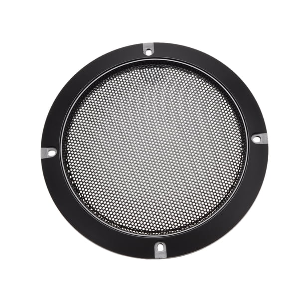 Cubierta de rejilla de altavoz Uxcell de 5 pulgadas 153mm Círculo decorativo de malla Protector de subwoofer Negro