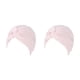 thumbnail image 2 of Qarigey Turbante musulmán Hijabs Gorras Turbantes sólidos Sombreros preatados Islámica Gorro transpirable Gorros para pacientes con cáncer Rosa claro 2Conjunto, 2 of 6