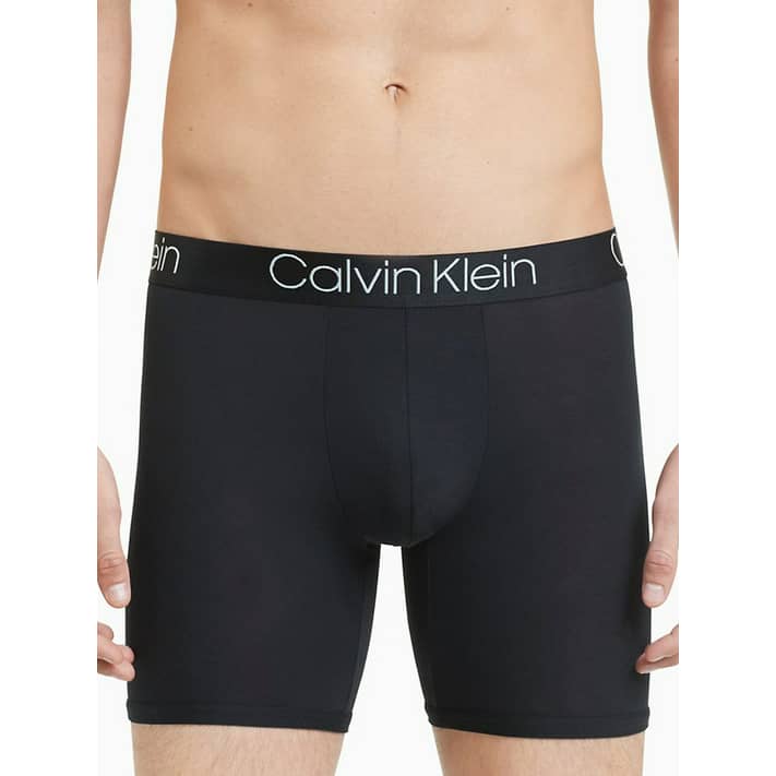 Calvin Klein Men's CK Ultra Soft Modal Boxer Brief, Black/Sliver, Small -  
