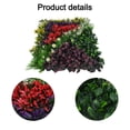 thumbnail image 3 of 50X50 Artificial Plant Wall Reusable Panel Plastic Garden Grass Flower Wall Fake Green Plant Hanging Fencing Decor Uv Protection, 3 of 9