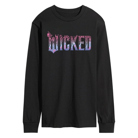 Wicked: Part 2 -  Floral Ombre Logo - Men's Long Sleeve Graphic T-Shirt