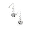 thumbnail image 3 of Delight Jewelry Silvertone Small Panther - Mascot Silver tone Infinity French Earrings, 3 of 4