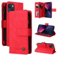 thumbnail image 1 of SaniMore Case for iPhone 14 Pro 6.1" 2022, PU Leather Zipper Wallet Cover with [RFID Blocking] Card Slot Magnetic Clsap Flip Folio with Wrist/Crossbody Strap Kickstand Full Protective Cover, Red, 1 of 17