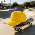 thumbnail image 3 of TELOLY 2026 New Baseball Cap Men and Women Outdoor Breathable Maga Hat Four Seasons Solid Color Fashionable and Versatile Womens Hats,Yellow, 3 of 6
