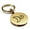 Gold, variant on Stainless Steel Platinum Alchemy Symbol Round Medallion Keychain Circle Ring