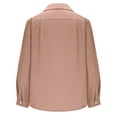 thumbnail image 5 of Mens Dress Shirts Long Sleeve Qiggri Summer Men's Fashionable Casual Solid Color Button Pocket Iapel Top/Shirt Mens Casual Shirts, 5 of 6