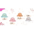 thumbnail image 2 of Wear Sierra Love Rain Infant Girl Maxi Hat, Rainbow Print, Soft Fabric, Aqua, One Size, 2 of 2